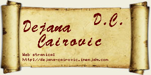 Dejana Čairović vizit kartica